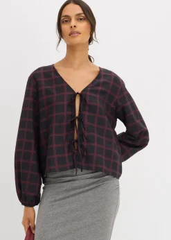 bonprix Blouse oversize en viscose douce|Femme Chemisiers