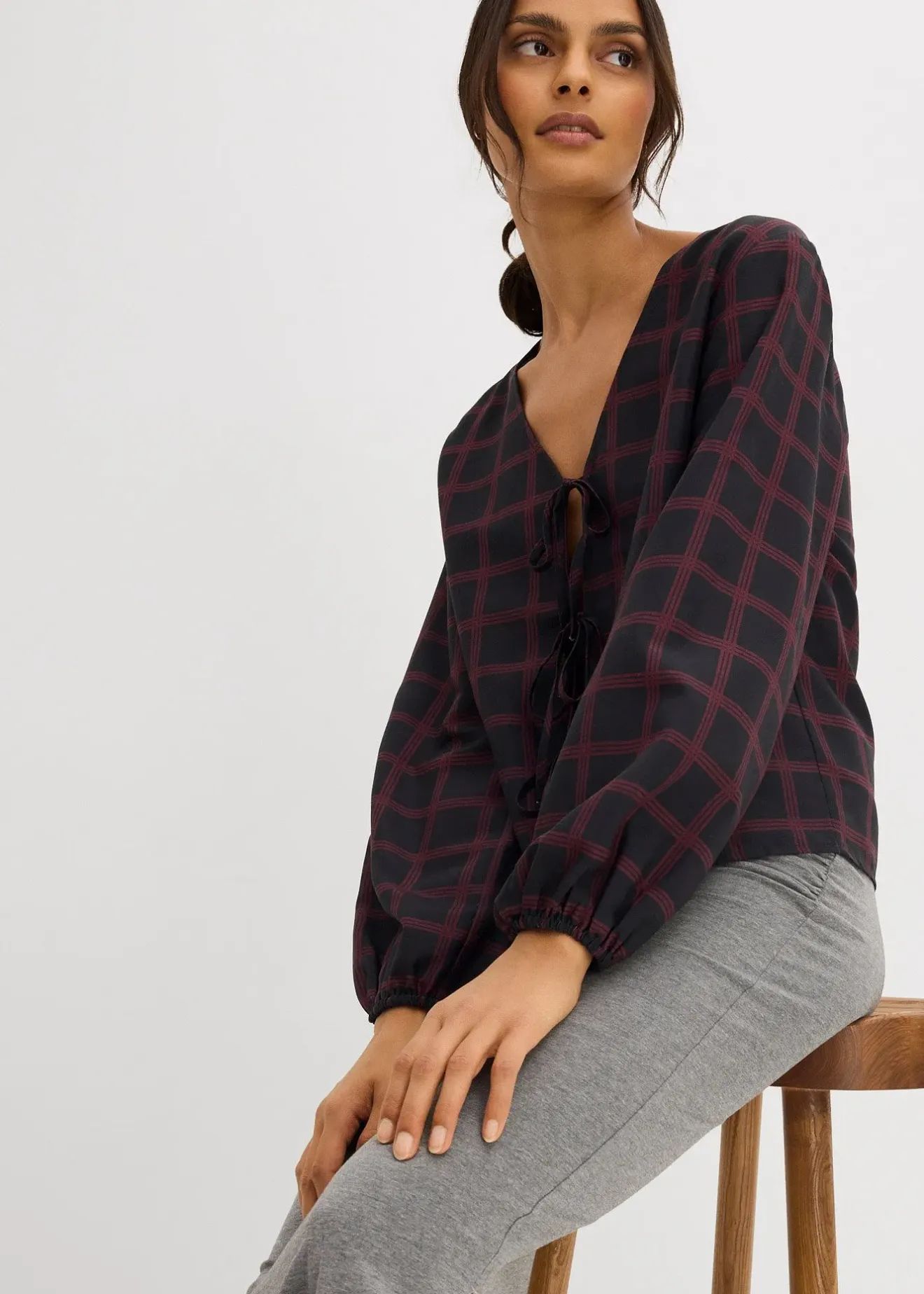 bonprix Blouse oversize en viscose douce|Femme Chemisiers