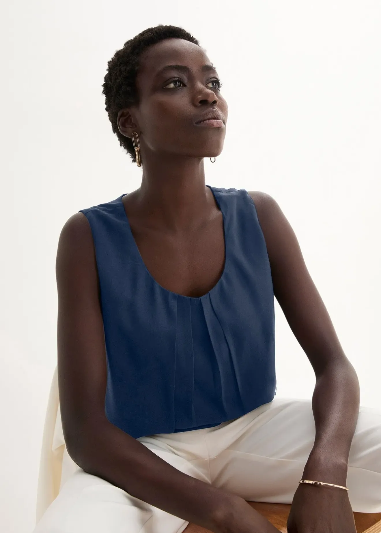 Femme bonprix Chemisiers|T-Shirts & Tops|Blouse sans manches