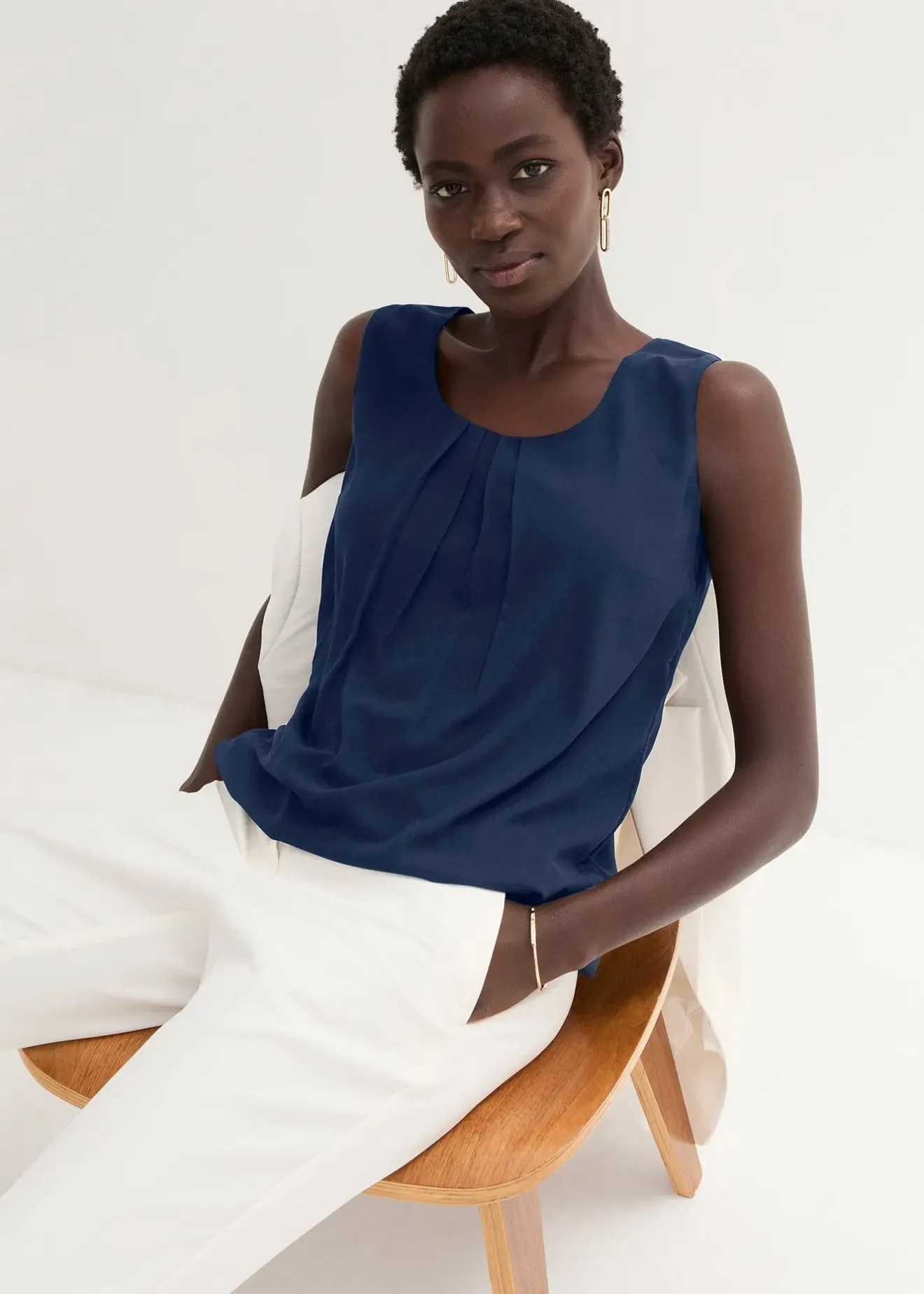 Femme bonprix Chemisiers|T-Shirts & Tops|Blouse sans manches