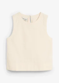 bonprix Blouse sans manches en lin mélangé rafraîchissant|Enfant Vêtements Enfant|Filles 9-16 Ans·T-Shirts & Chemisiers