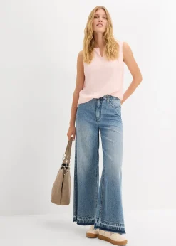 Femme bonprix Chemisiers|T-Shirts & Tops|Blouse sans manches en viscose douce