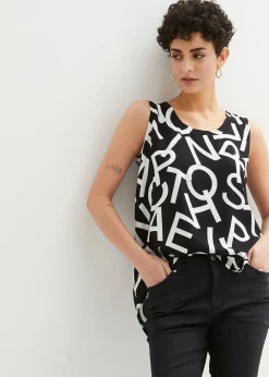 bonprix Blouse sans manches en viscose fluide|Femme Chemisiers|T-Shirts & Tops