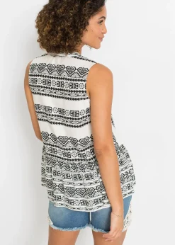 bonprix Blouse sans manches en viscose douce|Femme Chemisiers|T-Shirts & Tops