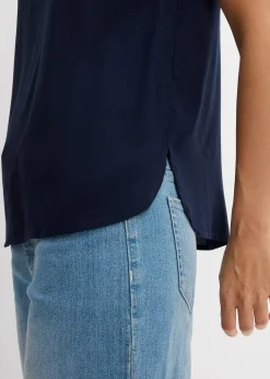 bonprix Blouse sans manches en viscose douce|Femme Chemisiers|T-Shirts & Tops