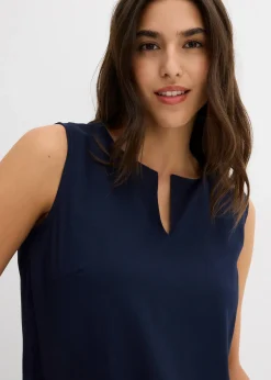 bonprix Blouse sans manches en viscose douce|Femme Chemisiers|T-Shirts & Tops