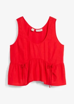 bonprix Blouse sans manches légère en lin mélangé|Femme Chemisiers|T-Shirts & Tops