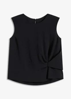 bonprix Blouse sans manches nouée sur le côté|Femme Chemisiers|T-Shirts & Tops