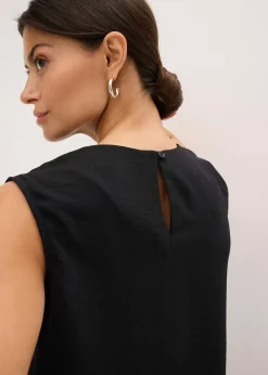 bonprix Blouse sans manches nouée sur le côté|Femme Chemisiers|T-Shirts & Tops