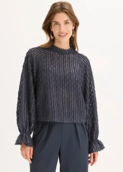 bonprix Blouse texturée|Femme Chemisiers
