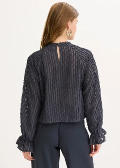 bonprix Blouse texturée|Femme Chemisiers