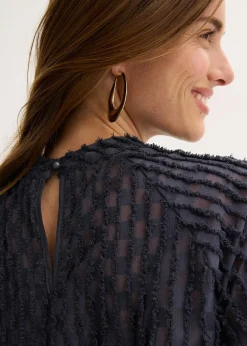 bonprix Blouse texturée|Femme Chemisiers