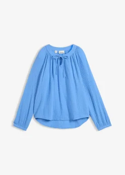 Femme bonprix Chemisiers|Blouse T-shirt en gaze de coton