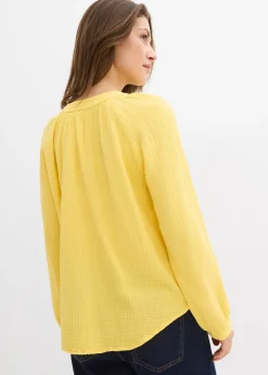 bonprix Blouse T-shirt en gaze de coton|Femme Chemisiers