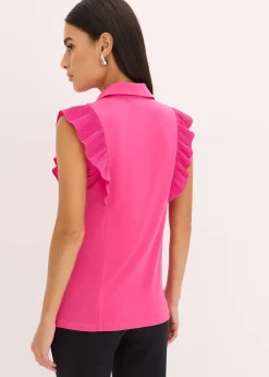 Femme bonprix T-Shirts & Tops|Blouse volantée en jersey