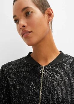 bonprix Blouson à sequins|Femme Vestes & Manteaux