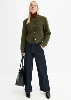 Femme bonprix Tailles Petite|Vestes & Manteaux|Blouson aspect laine