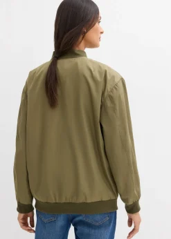 bonprix Blouson aviateur large à doublure léopard|Femme Vestes & Manteaux