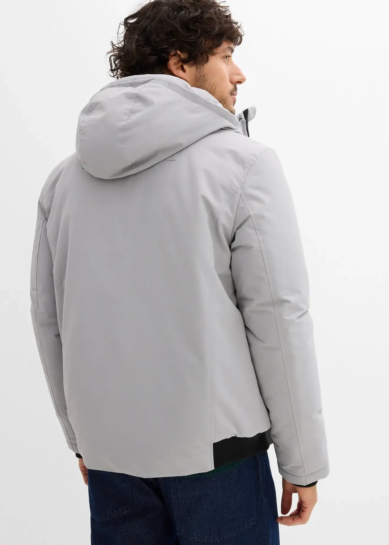 bonprix Blouson d’hiver à capuche et détails sportifs|Homme Vestes