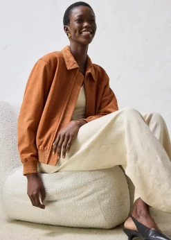 Femme bonprix Premium|Vestes & Manteaux|Blouson en cuir velours