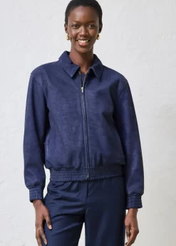 bonprix Blouson en cuir velours|Femme Premium|Vestes & Manteaux