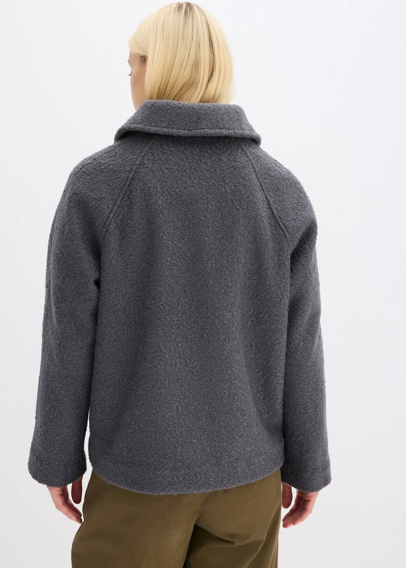 Femme bonprix Vestes & Manteaux|Blouson en maille bouclette douce