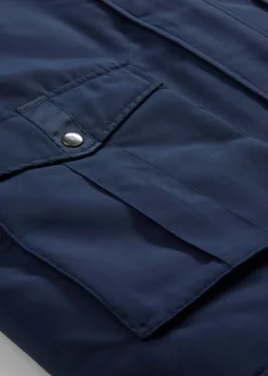 Homme bonprix Vestes|Blouson rembourré pour l’hiver avec col en velours côtelé