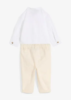 bonprix Body chemise et pantalon chino 100% coton (ens. 2 pces)|Enfant Vêtements Enfant|Pantalons & Leggings