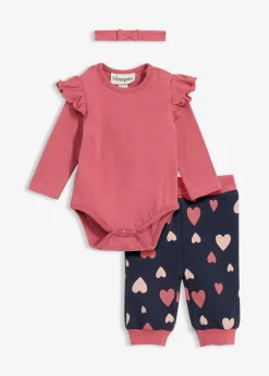 Enfant bonprix Vêtements Enfant|Coton Tout Doux|Body, pantalon, bandeau en coton (ens. 3 pces)