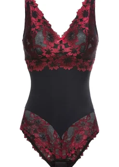 Femme bonprix Bodies|Dessous|Body sans armatures à dentelle florale