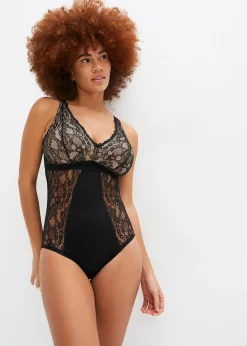 Femme bonprix Bodies|Dessous|Body sans armatures avec dentelle