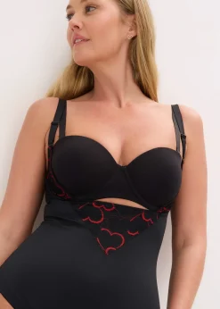 Femme bonprix Lingerie Sculptante|Body sculptant avec dentelle, maintien léger