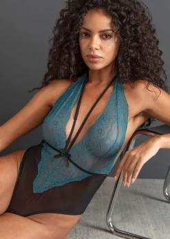 Femme bonprix Lingerie Érotique|Body-string ouvert