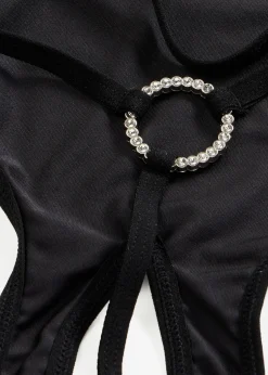 Femme bonprix Lingerie Érotique|Body-string ouvert