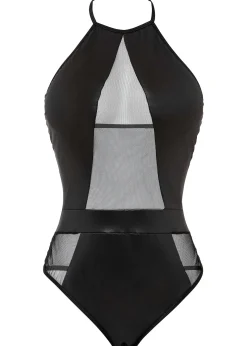 Femme bonprix Lingerie Érotique|Body-string ouvert avec wetlook