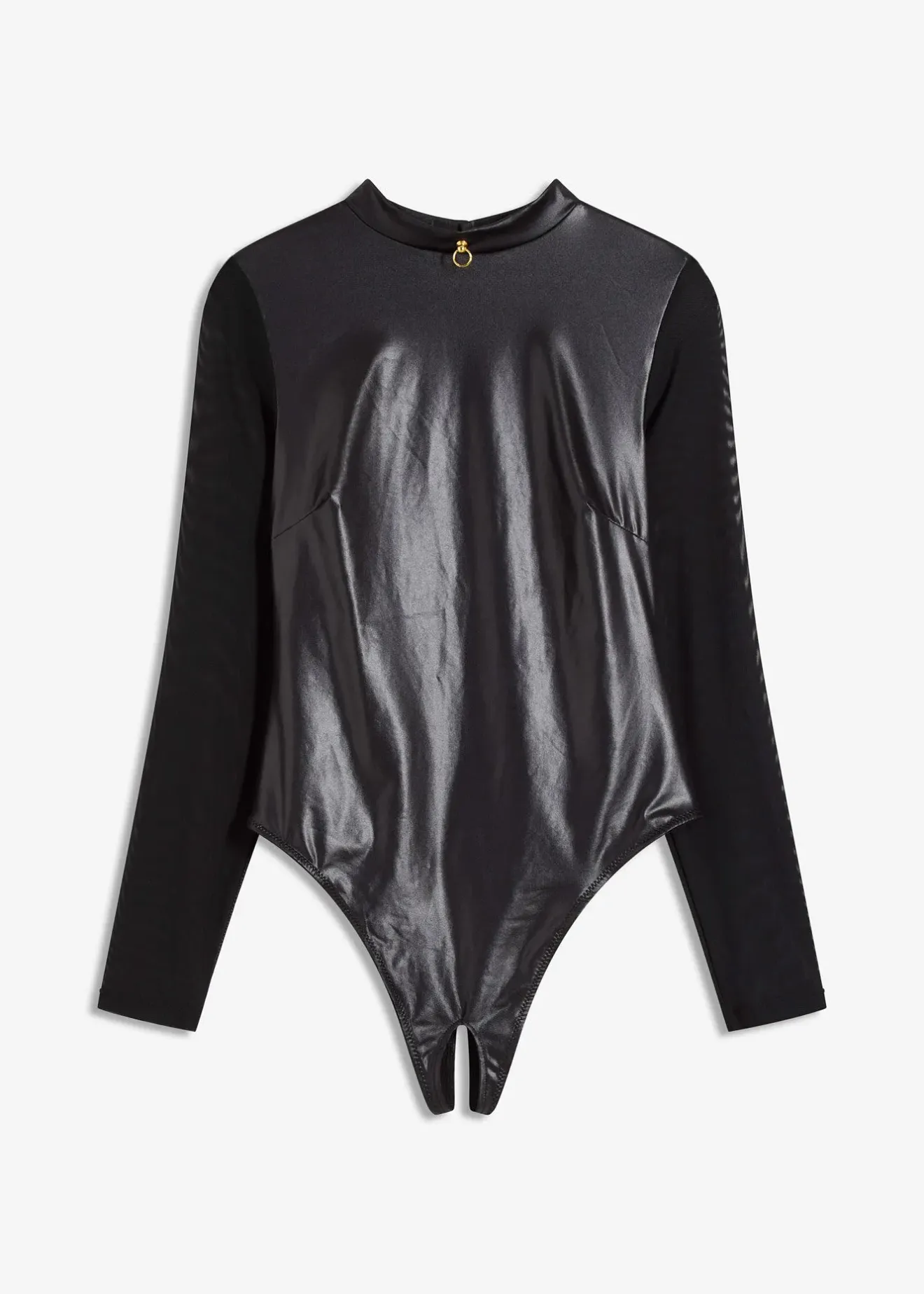 Femme bonprix Lingerie Érotique|Body-string wet look ouvert