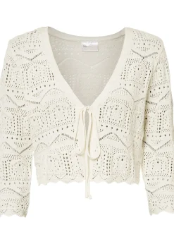 bonprix Boléro ajouré, manches 3/4|Femme Maille|Pulls & Gilets