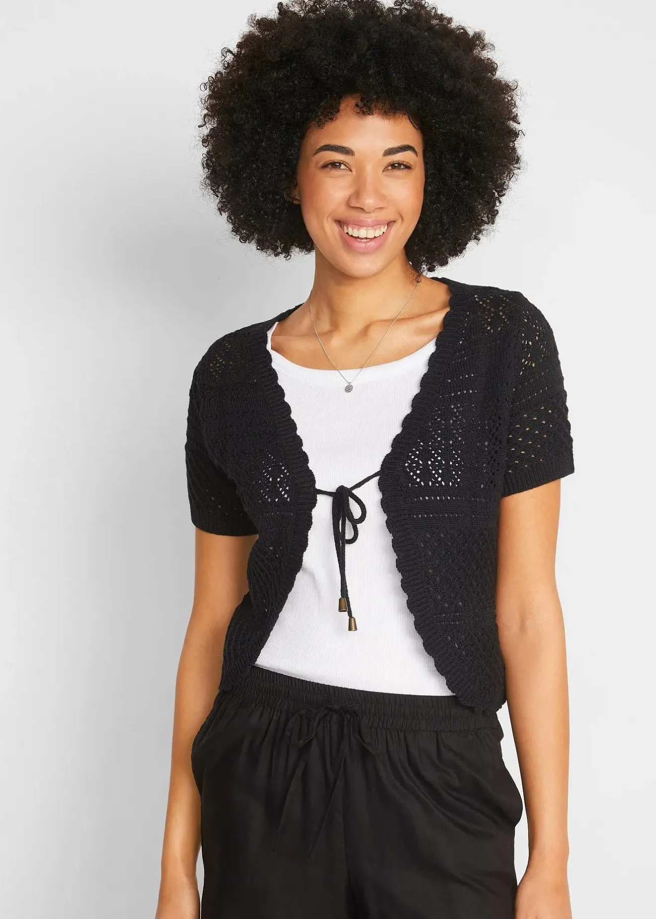 bonprix Boléro court en crochet|Femme Maille|Vestes & Manteaux