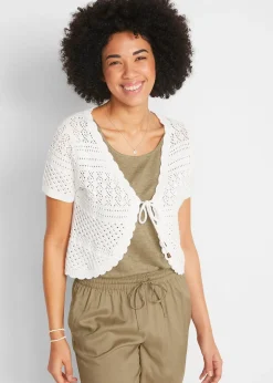 Femme bonprix Maille|Vestes & Manteaux|Boléro court en crochet