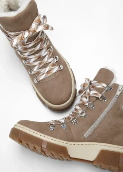 Rieker Boots à lacets|Femme Chaussures D'Hiver Fourrées|Marques