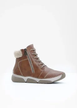 Rieker Boots à lacets|Femme Chaussures D'Hiver Fourrées|Marques