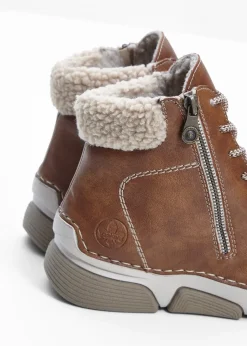 Rieker Boots à lacets|Femme Chaussures D'Hiver Fourrées|Marques