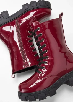 bonprix Boots à lacets vernies|Femme Boots