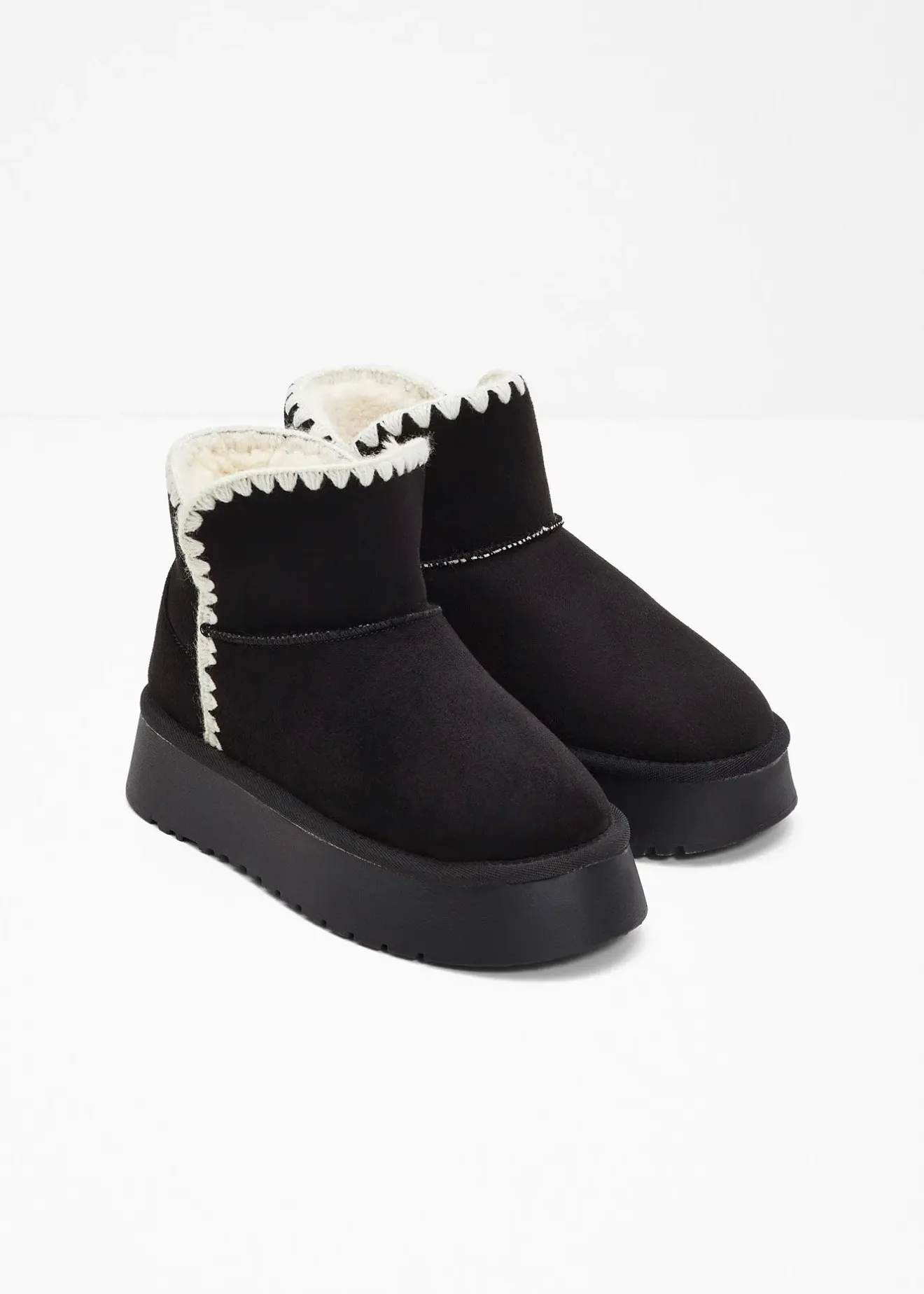Femme bonprix Chaussures D'Hiver Fourrées|Chaussons|Boots à plateforme