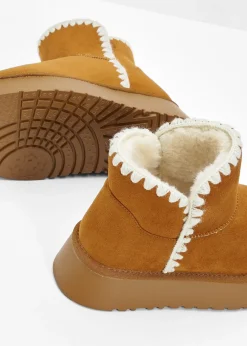 bonprix Boots à plateforme|Femme Chaussures D'Hiver Fourrées|Chaussons