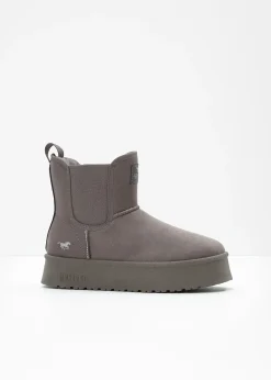 Mustang Boots à plateforme|Femme Chaussures D'Hiver Fourrées|Marques