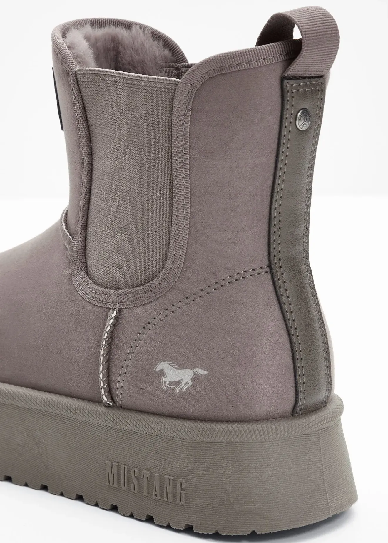 Mustang Boots à plateforme|Femme Chaussures D'Hiver Fourrées|Marques