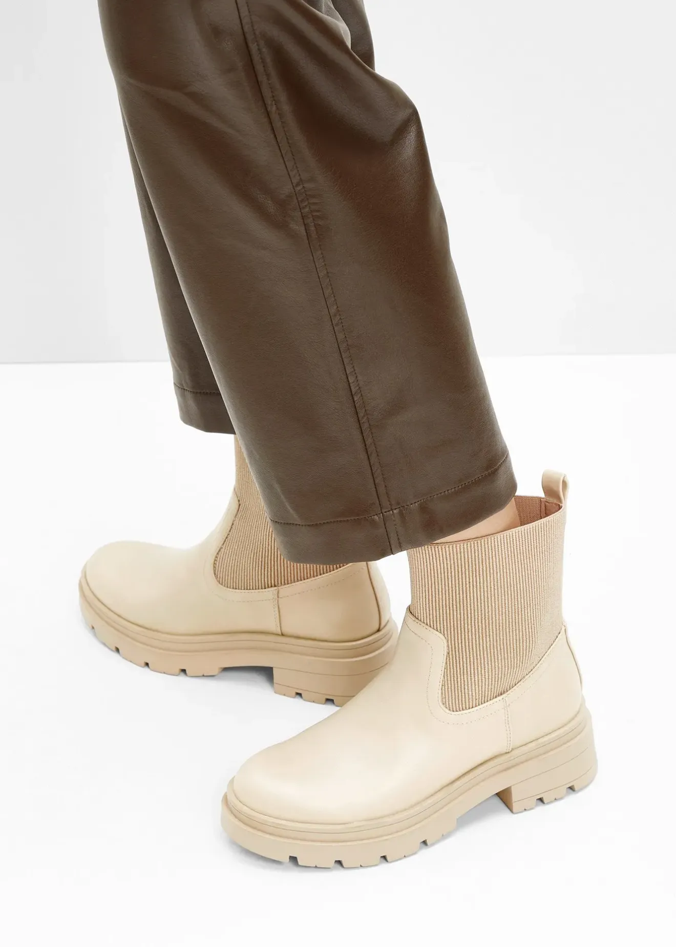 bonprix Boots Chelsea|Femme Chaussures D'Hiver Fourrées|Boots