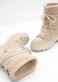 bonprix Boots fourrées à lacets|Femme Chaussures D'Hiver Fourrées|Boots