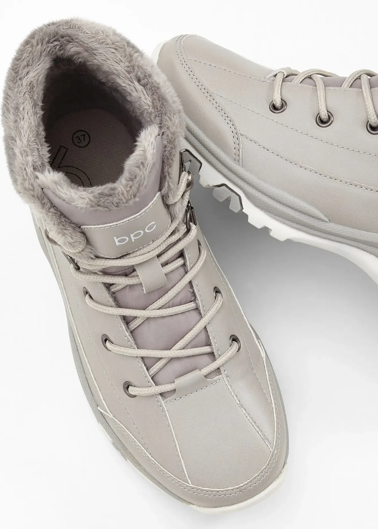 bonprix Boots fourrées à lacets|Femme Chaussures D'Hiver Fourrées|Boots